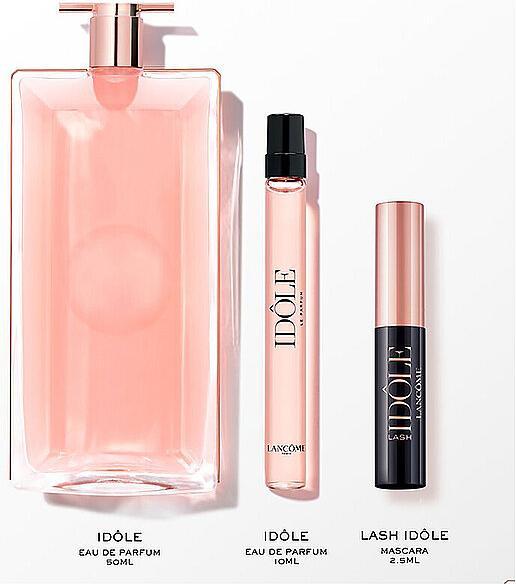Produktbild Lancôme Set Idôle Eau de Parfum Idôle Eau de Parfum 50ml Idôle Eau de Parfum Travel size 10ml Mini Lash Idôl (Eau de Parfum, 62 ml)