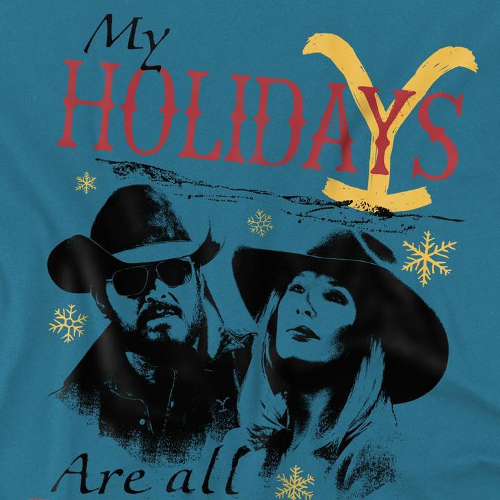 Produktbild Yellowstone My Holidays Are All Yours TShirt weihnachtliches Design (S)