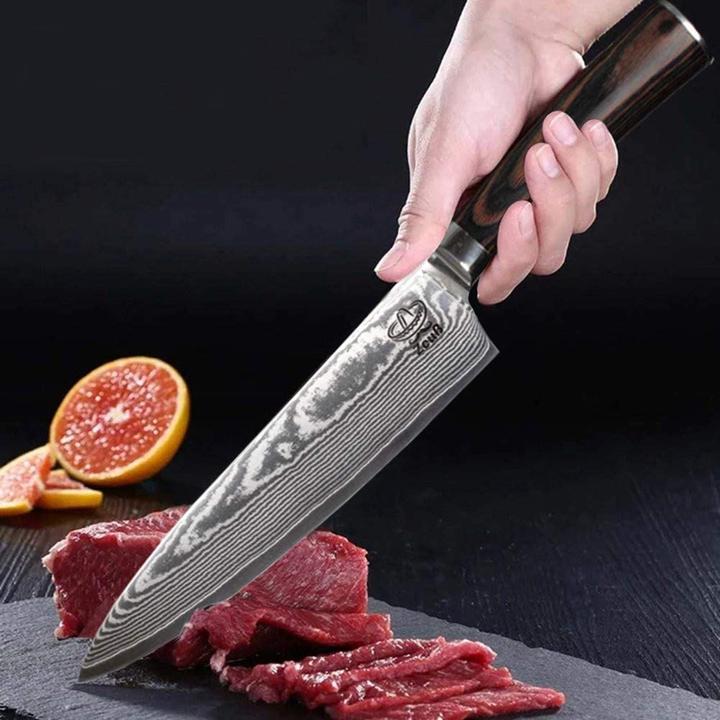 Actual product image Zeuß Damascus knife 32cm (20 cm)