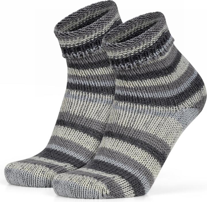 Produktbild Normani 2 Paar Gestrickte Wollsocken Bunt-geringelt (2er Pack, 35 - 38)