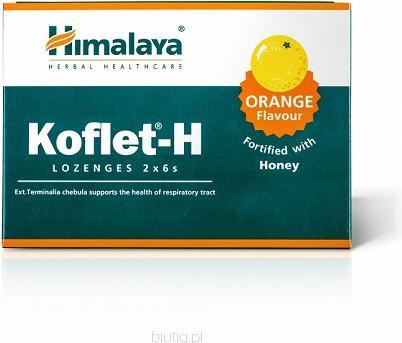 Produktbild Himalaya Koflet-H Orange Geschmack 12 Saugpillen