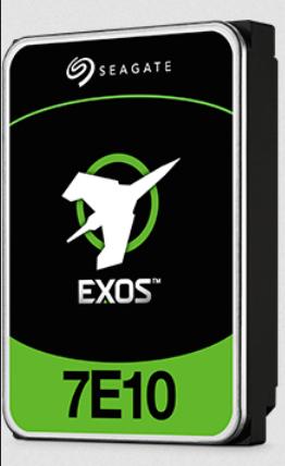 Image du produit Seagate Exos 7E10, SAS cache, SED, 512e/4KN, BLK (10 To, 3.5")