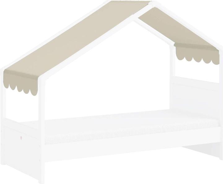 Cilek Rivestimento in tessuto Montes per casa letto con tetto laterale crema