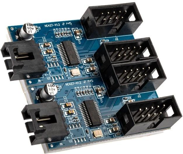 Image du produit Akasa Carte Hub USB 2.0 interne, câble USB de 30 cm inclus (4 Ports)