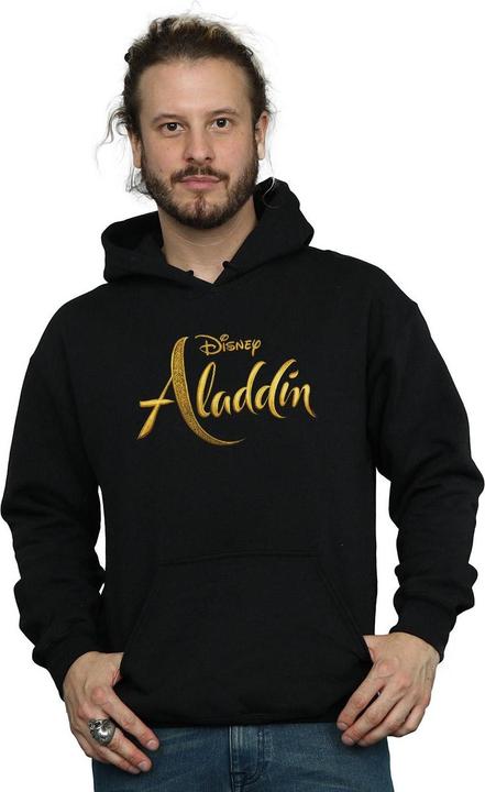 Immagine prodotto Disney Aladdin Movie Logo Felpa con Cappuccio Uomo (L)
