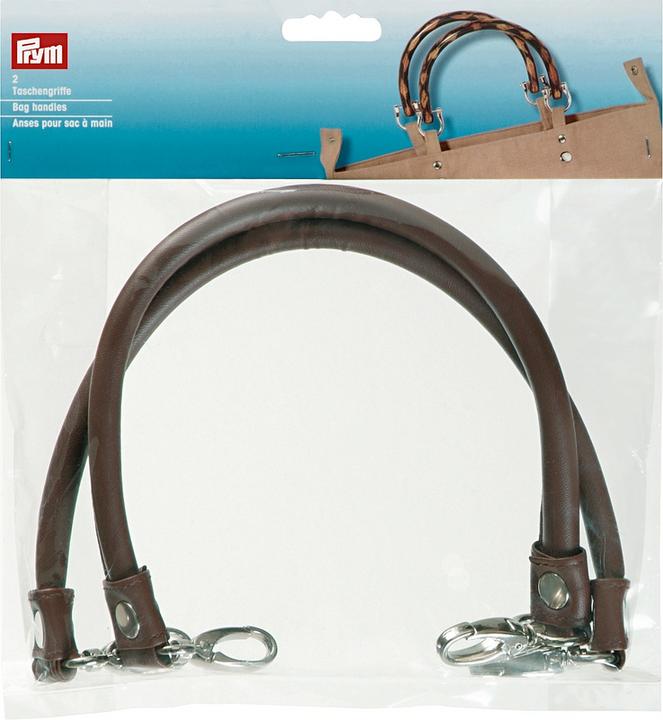 Actual product image Prym Laura" bag handles, 2 pieces, brown