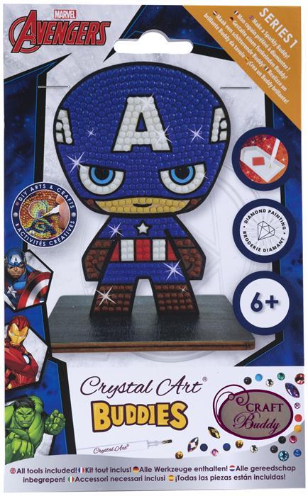 Immagine prodotto Craft Buddy Capitan America, figura artistica in cristallo di circa 11x8 cm