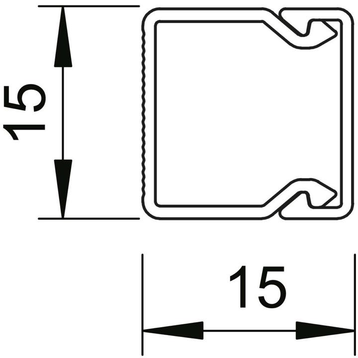 Actual product image OBO Bettermann Wall and ceiling duct with floor perforation 6024947 (Cable hole, 200 cm)
