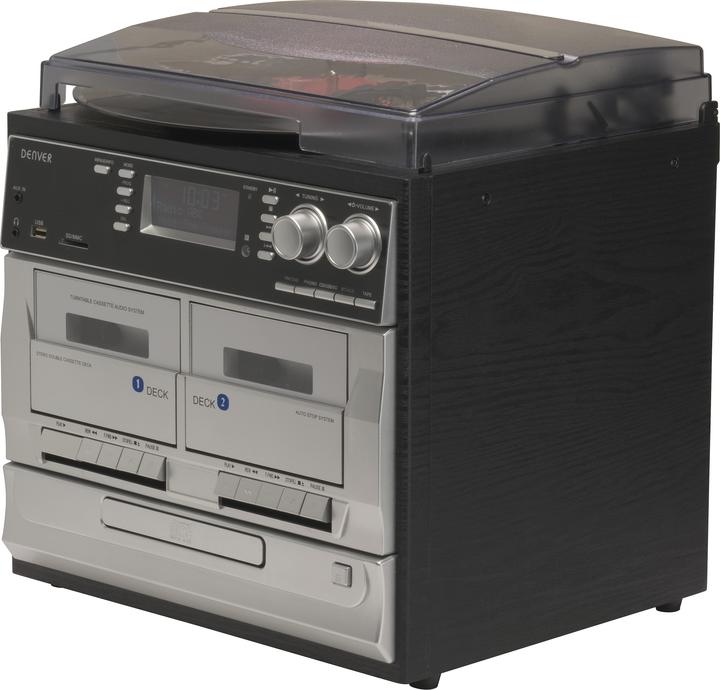 Image du produit Denver MRD-166 (Platine, Lecteur de CD, Jeu de bandes magnétiques, 2x 2 W)
