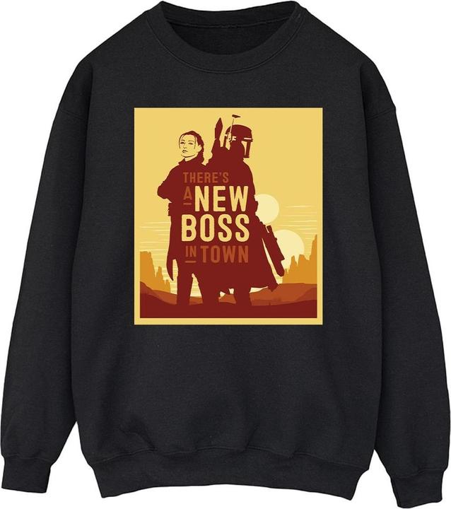 Immagine prodotto Star Wars The Book Of Boba Fett New Boss Sun Silhouette Felpa Uomo (M)