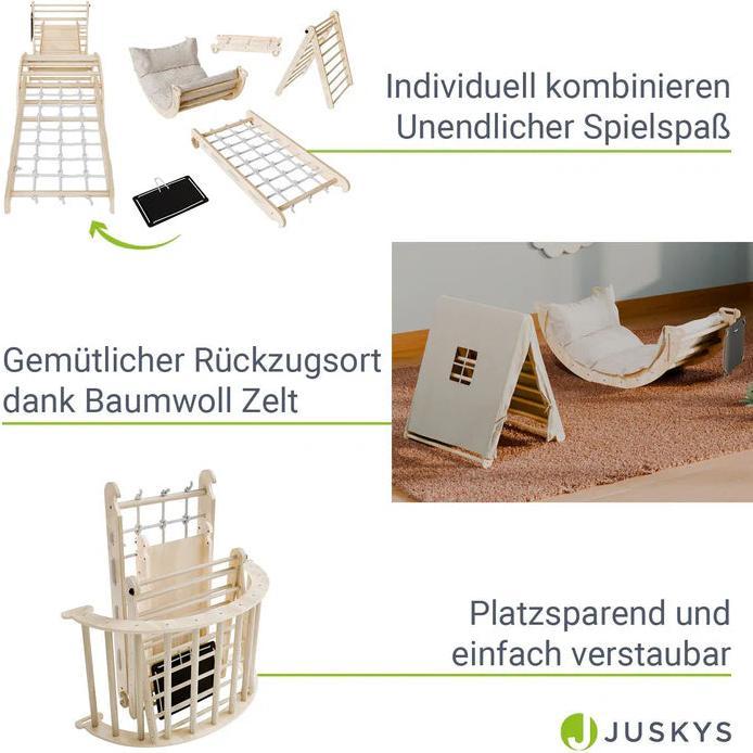 Actual product image Juskys Kletterdreieck Movario Vielseitiges Indoor-Klettergerüst