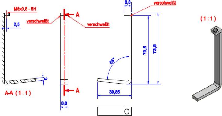 Produktbild Bachmann Haltewinkel Desk 1