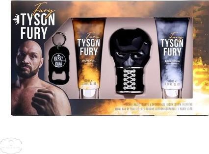 Tyson Fury Geschenkset 100ml EDT, Duschgel, Körperlotion mit Schlüsselanhänger