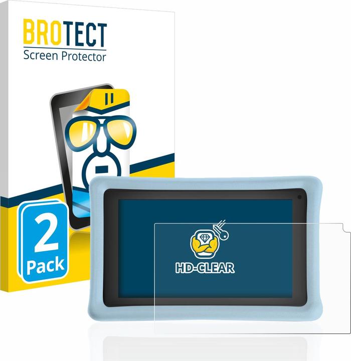 Produktbild BROTECT Schutzfolie Displayschutz Klar (2 Stück, 7" Kids Tablet)