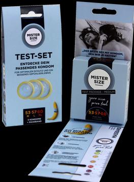 Produktbild Mister Size Pure Feel Test Set - Condoms 53, 57, 60 mm - 3 Pieces - DE (3 Stk.)