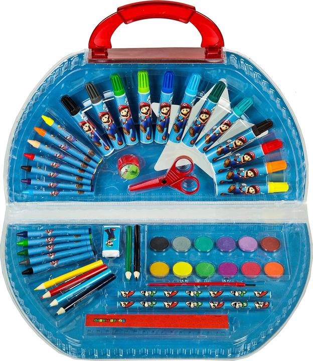 Image du produit NoName Mallette de coloriage Super Mario 51 pièces (Multicolore, 12 x)