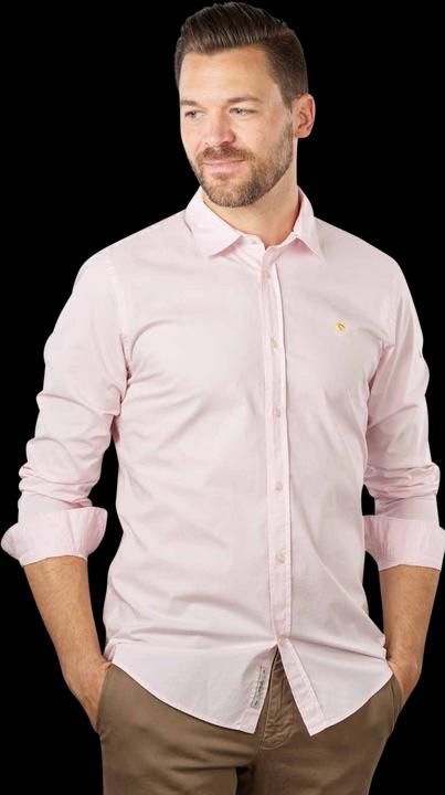 Image du produit Scotch & Soda Solid Poplin Shirt Long Sleeve Rose (M)