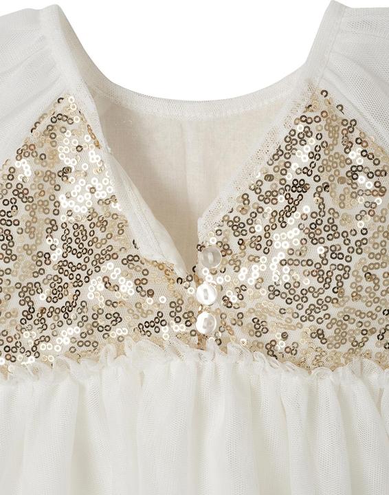 Produktbild Vertbaudet Kurzärmeliges Mädchen Festkleid mit Pailletten (92)