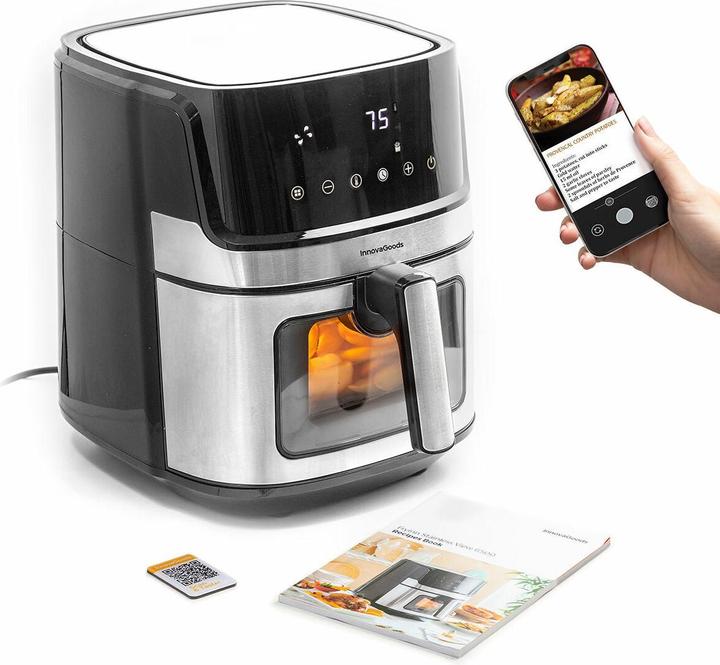 Immagine prodotto InnovaGoods Friggitrice ad aria calda Fryinn View 6500 1700 W 6,5 L Noble (Spina UE)