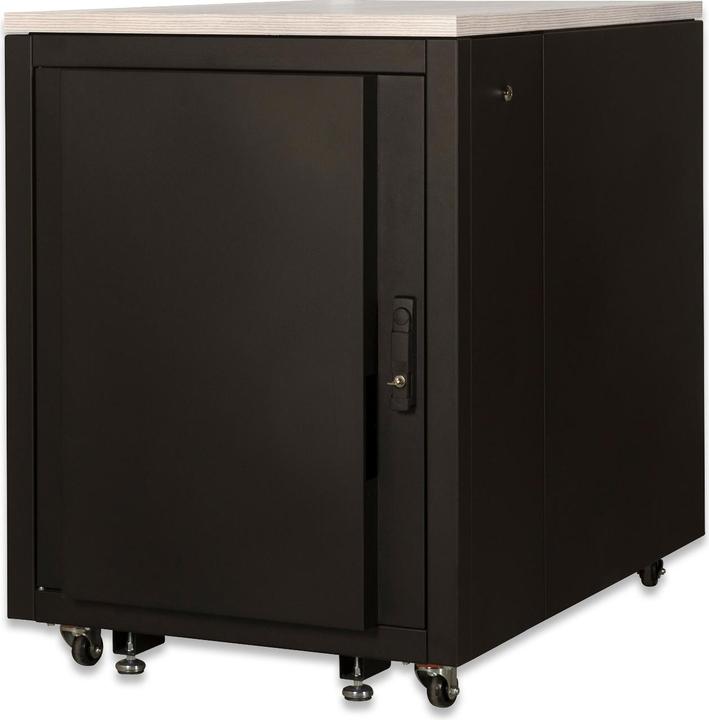 Actual product image Assmann DIGITUS SOUNDproof cabinet 1000x750x1130 mm wood surface maple (17 RU, 19 inch rack)