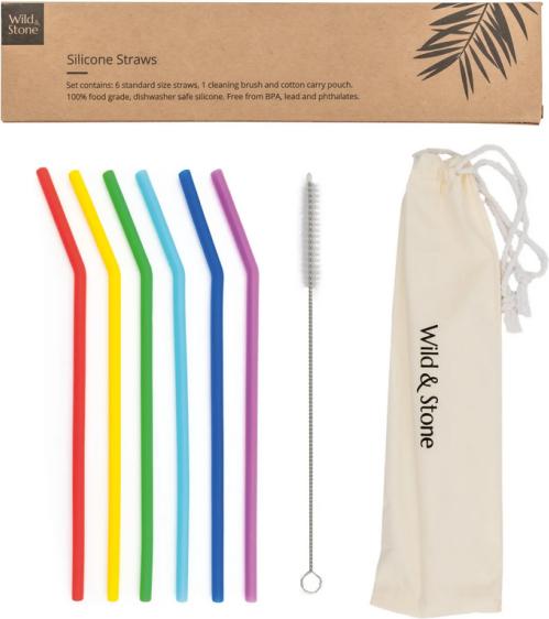 Image du produit Wild and Stone Pailles en silicone (6 x)