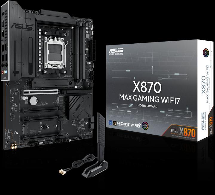 Actual product image ASUS MB AMD AM5 X870 MAX GAMING WIFI7 (AM5, AMD X870, ATX)