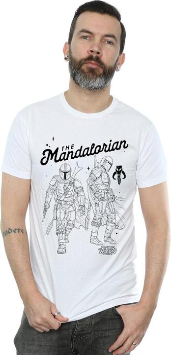 Image du produit Star Wars - T-shirt THE MANDALORIAN HUNTER PROFILE - Homme (M)