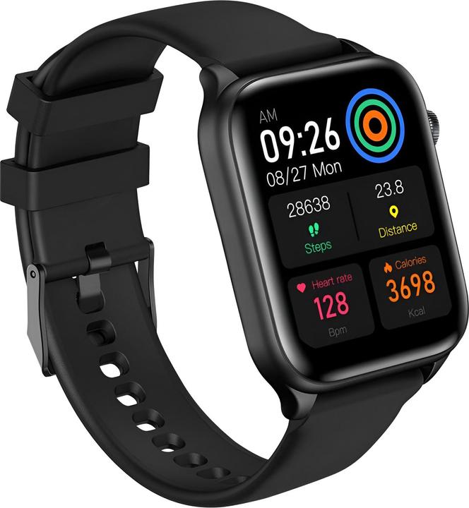 Actual product image Riversong smartwatch Motive 9E space gray SW905 AMOLED