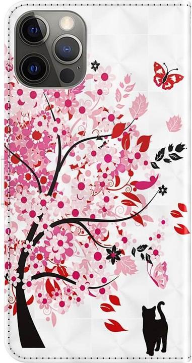 Image du produit Cover-Discount iPhone 15 Plus - Étui effet scintillant arbre rose (Apple iPhone 15 Plus)