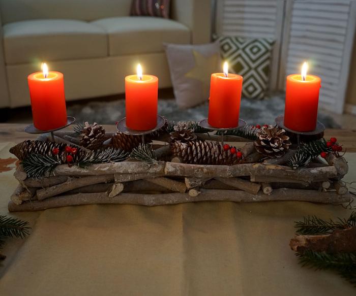 Actual product image Swisshandel24 Advent wreath (50 x 15 x 11 cm)