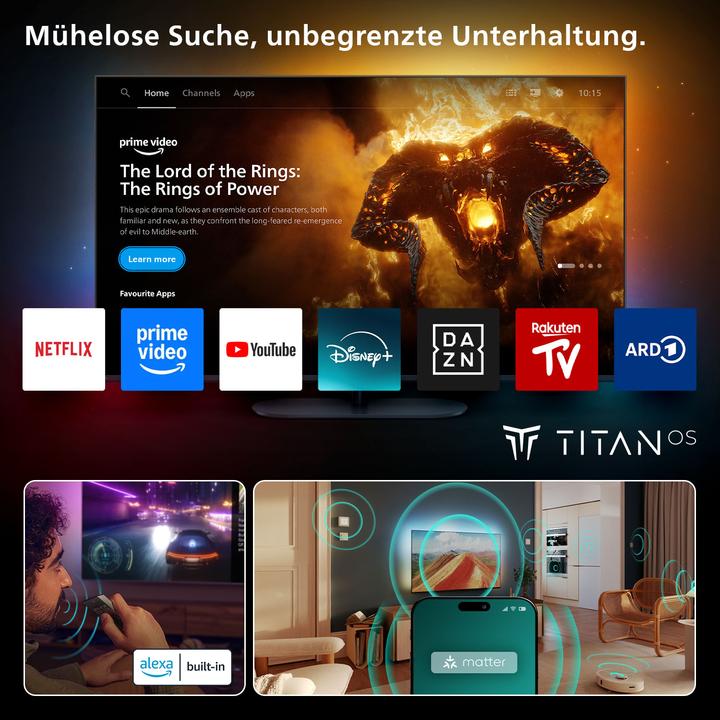 Image du produit Philips 75PUS9000/12 (75", PUS9000, QLED, 4K, 2025)