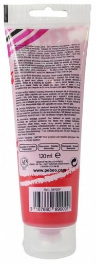 Image du produit Pebeo Decocrème Peinture acrylique mate (Rouge volcan, 120 ml)