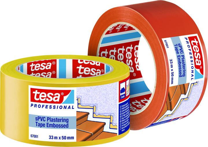 Actual product image tesa sPVC plaster tape cross-grooved (50 mm)