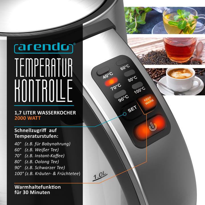 Produktbild Arendo Wasserkocher (1.70 l)