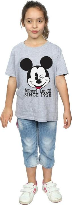 Actual product image Disney Girls Mickey Mouse Since 1928 Cotton T-Shirt (116)