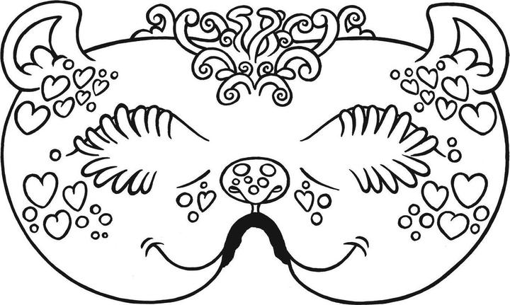 Produktbild Lustige Masken zum Ausmalen