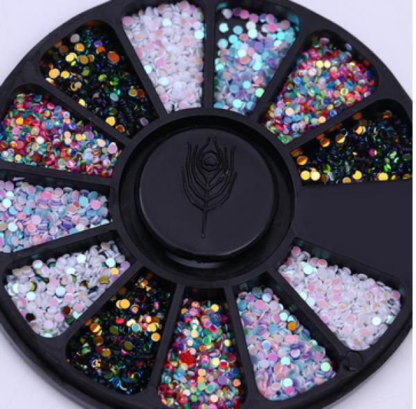Nagellack24 Strasssteine Color Mix (Set, Multicolor)