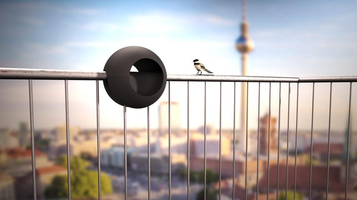 Immagine prodotto Rephorm Mangiatoia per uccelli Birdball Ø 30 cm - Grafite