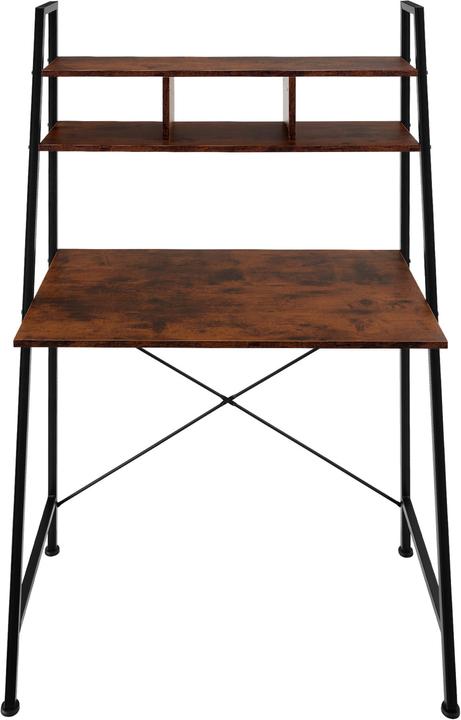 Actual product image tectake Writing desk Exeter | 85.5x46.5x140cm with overhead storage