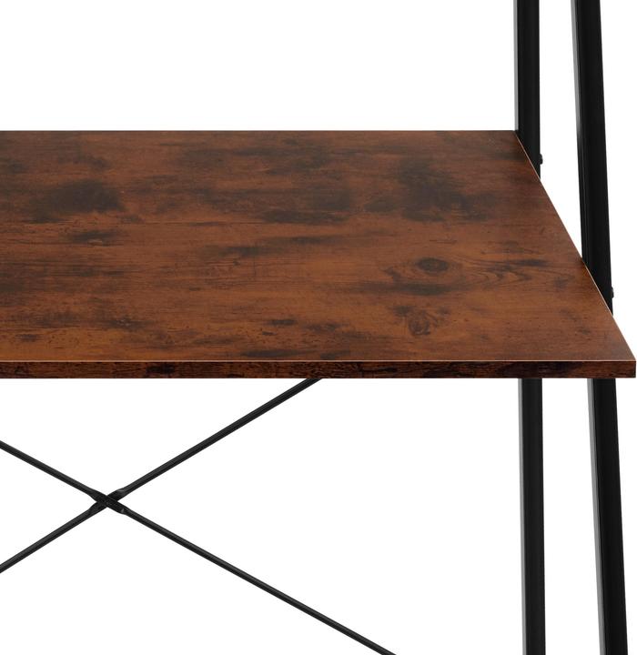 Actual product image tectake Writing desk Exeter | 85.5x46.5x140cm with overhead storage