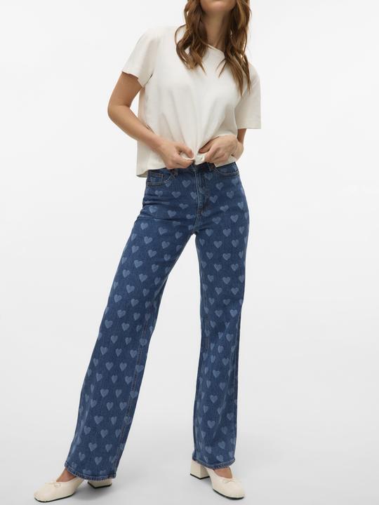 Immagine prodotto Vero Moda VMTESSA Hohe Taille Weiter Beinschnitt Jeans Weit geschnitten (W26/L32)