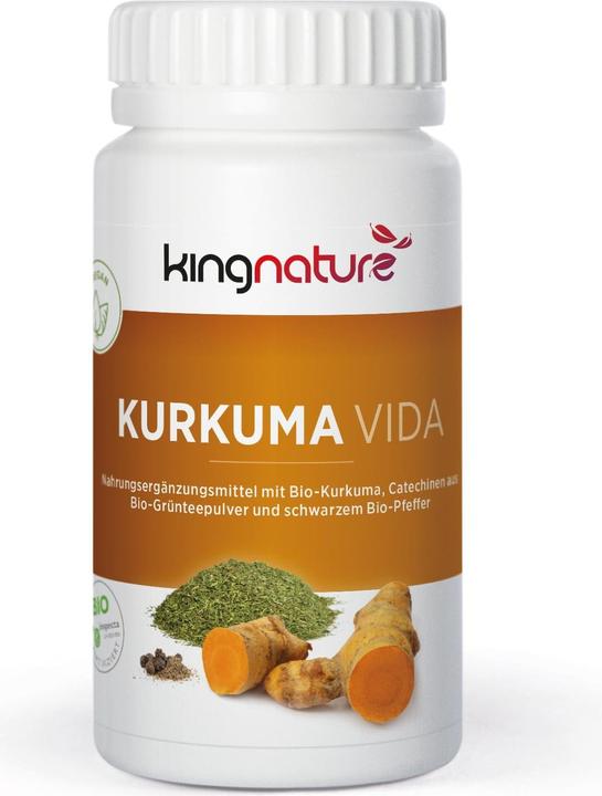 Actual product image Kingnature Kurkuma Vida (72 Piece, Capsules, 82 g)