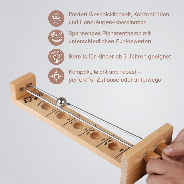 Produktbild Hermex Stickball-Spiel Kugelspiel Balance-Spiel Holz-Spielzeug