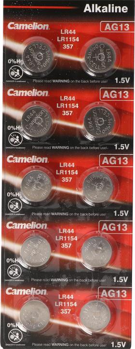 Produktbild AccuCell Batterie AG13, LR44, V13GA, GPA76, 82, LR1154, 357A 10er Pack, HEXBUG AG13/LR44 (10 Stk., LR44, 110 mAh)