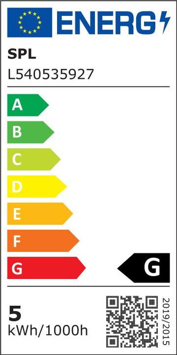 Etichetta energetica Scharnberger+Hasenbein 31825 LED AR37 37x42mm, Ba15d 10-14VAC/DC (BA15d, 5 W, 240 lm, 1 x, G)