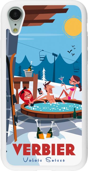Produktbild PhoneLook Hülle Silikon weiss Verbier Mountain Jacuzzi (Apple iPhone XR)