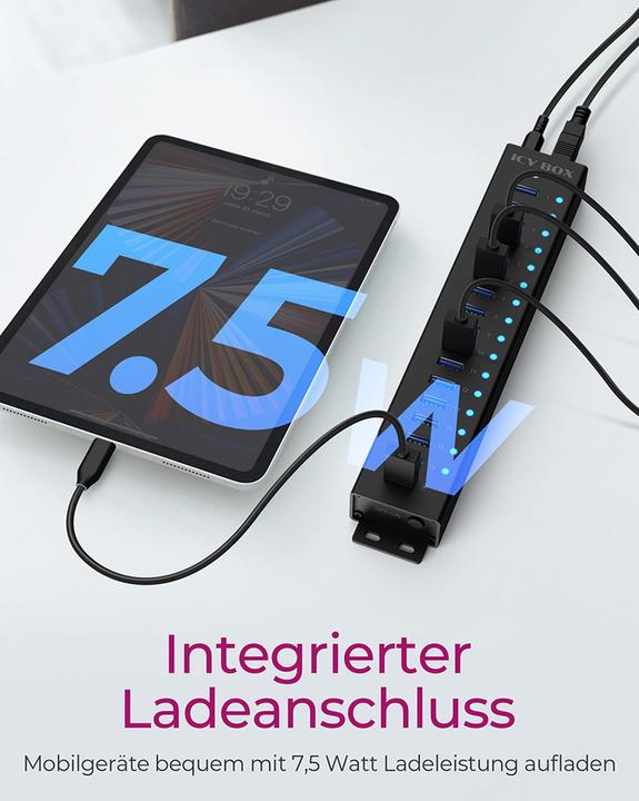 Immagine prodotto Icy Box IB-HUB1717-U3 (USB-C, 17 Porti)