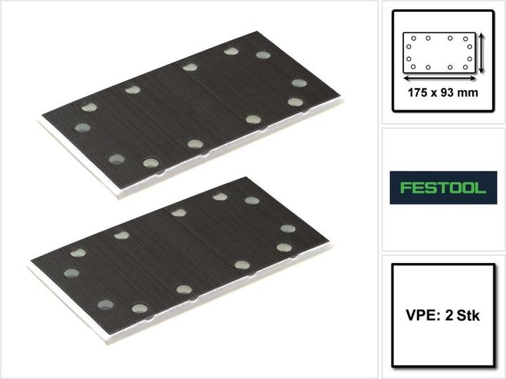 Image du produit Festool SSH STF 93 x 175/8 Patin de ponçage, pour ponceuses RS 300, RS 3, LRS 93 - 2 pcs. (2x