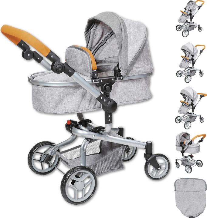 Produktbild Knorrtoys Puppenwagen Boonk - stone brown