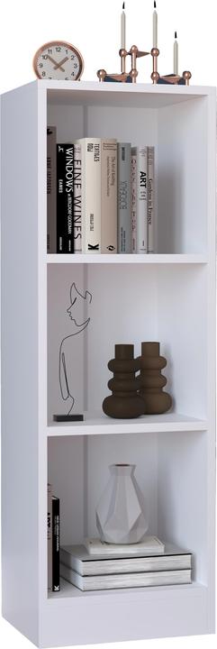 Actual product image VCM Wood Storage Stand Shelf Bookcase Decorative Books Stand Shelf Dilos S 3-fold (38 x 30 x 114 cm)